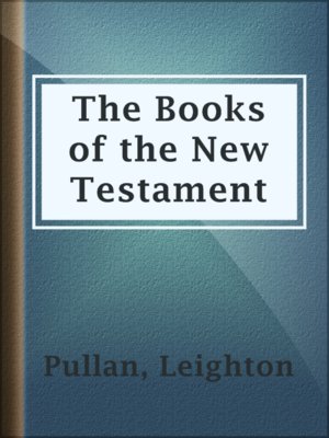 cover image of The Books of the New Testament